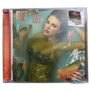 New Taylor Swift The Life of a Showgirl CD SIGNED Photo 2 In Hand Sealed TLOASG